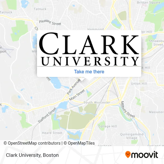 Clark University map