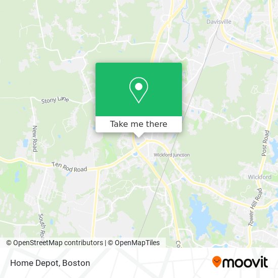 Home Depot map