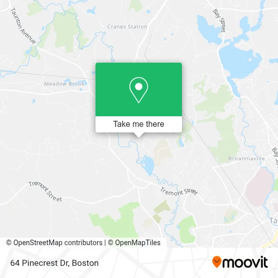 64 Pinecrest Dr map