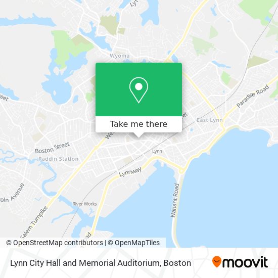 Lynn City Hall and Memorial Auditorium map