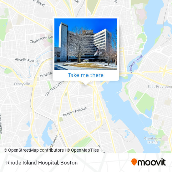 Rhode Island Hospital map