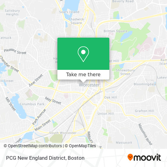 PCG New England District map