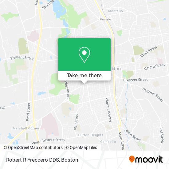 Robert R Freccero DDS map