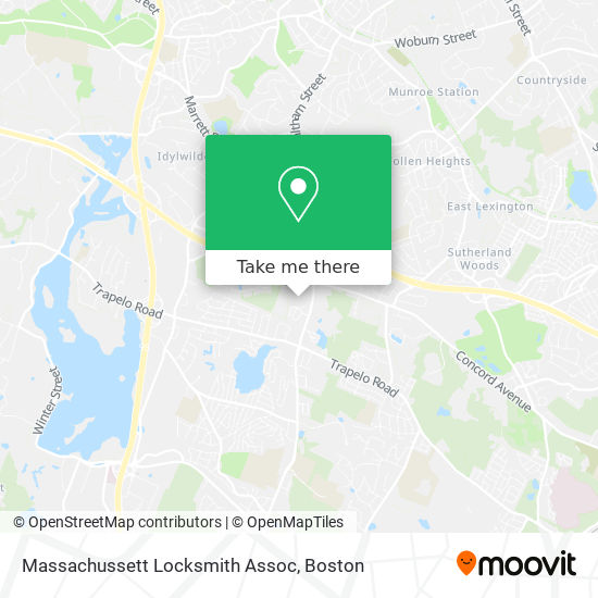Mapa de Massachussett Locksmith Assoc