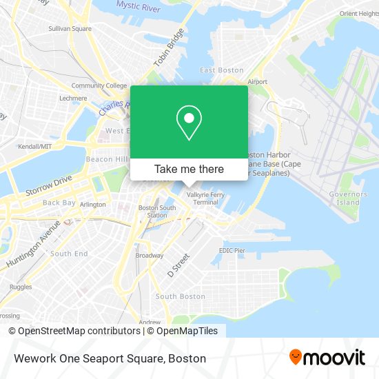 Wework One Seaport Square map