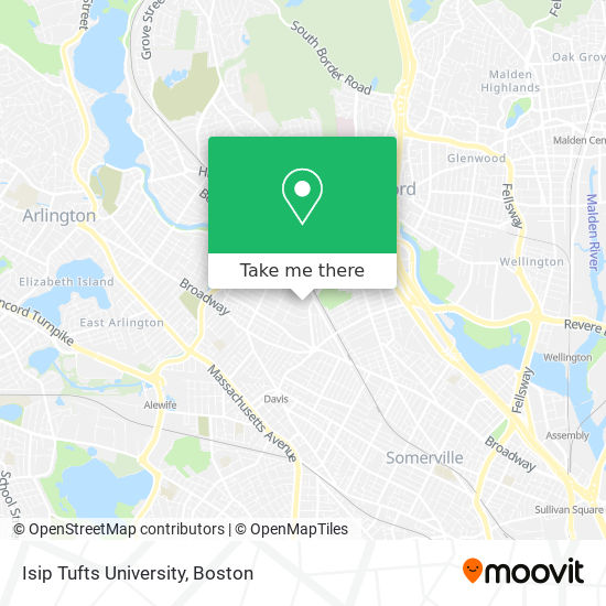 Isip Tufts University map