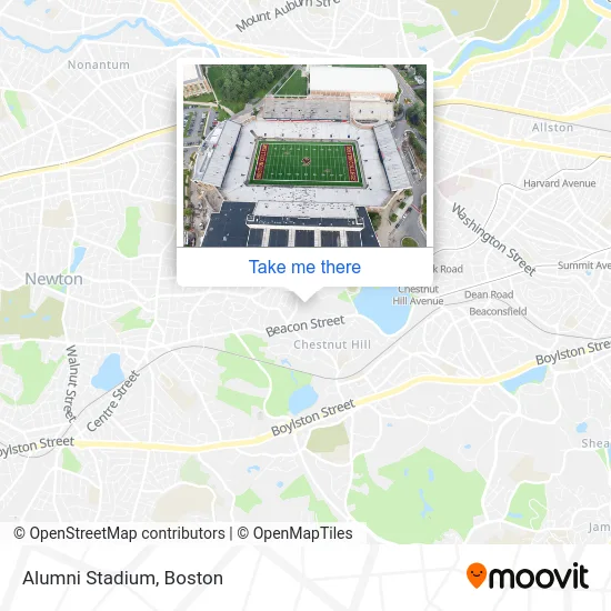 Alumni Stadium map