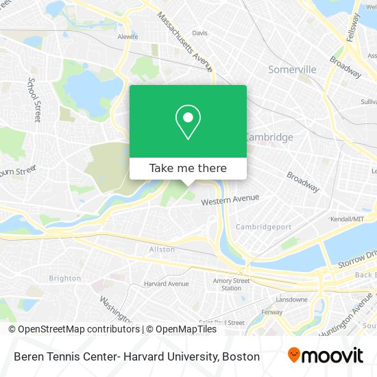 Beren Tennis Center- Harvard University map
