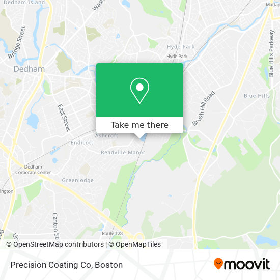 Precision Coating Co map