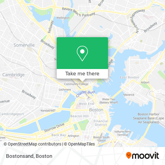 Mapa de Bostonsand