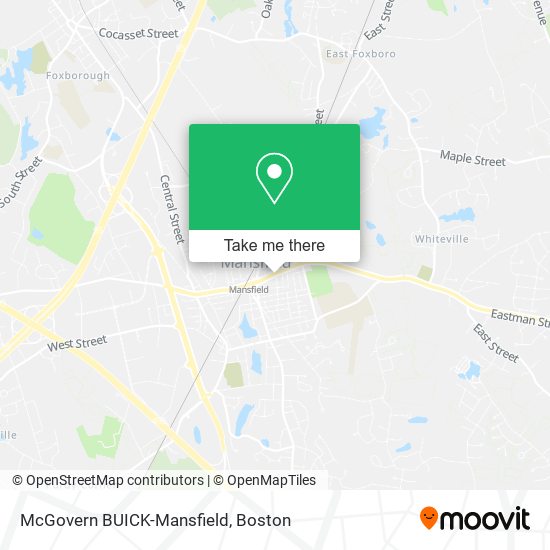 McGovern BUICK-Mansfield map