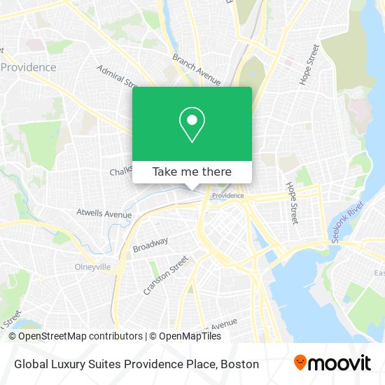 Global Luxury Suites Providence Place map