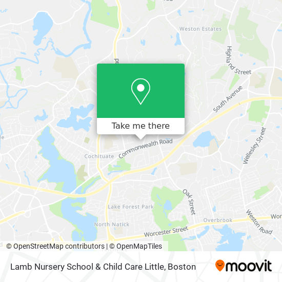 Mapa de Lamb Nursery School & Child Care Little