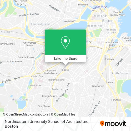 Mapa de Northeastern University School of Architecture