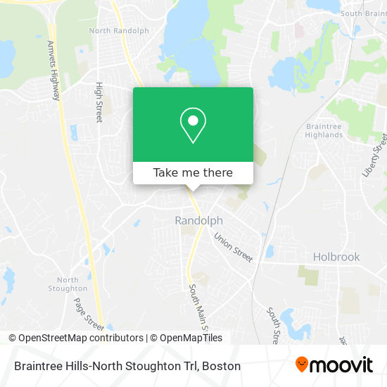 Braintree Hills-North Stoughton Trl map