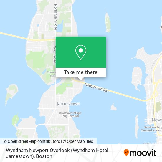 Wyndham Newport Overlook (Wyndham Hotel Jamestown) map