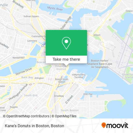 Mapa de Kane's Donuts in Boston