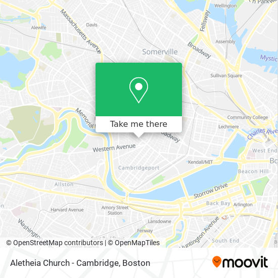 Aletheia Church - Cambridge map