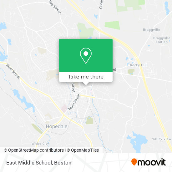 Mapa de East Middle School