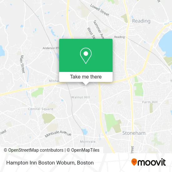 Mapa de Hampton Inn Boston Woburn