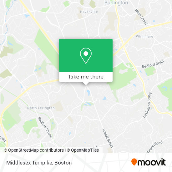 Mapa de Middlesex Turnpike