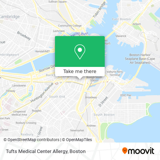 Tufts Medical Center Allergy map