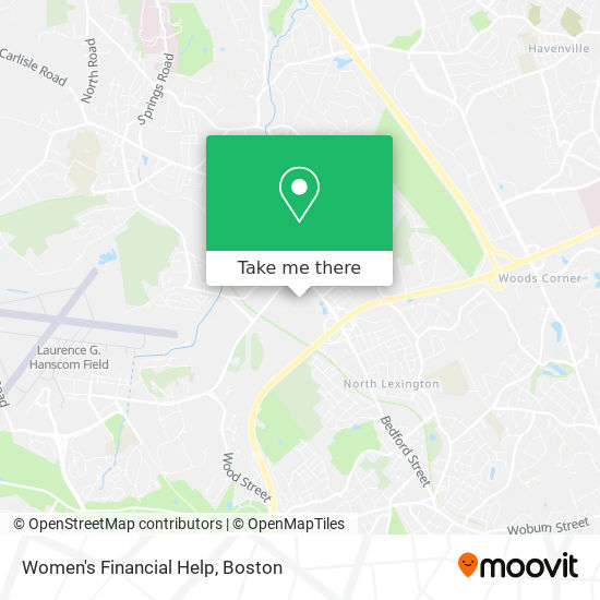 Women's Financial Help map