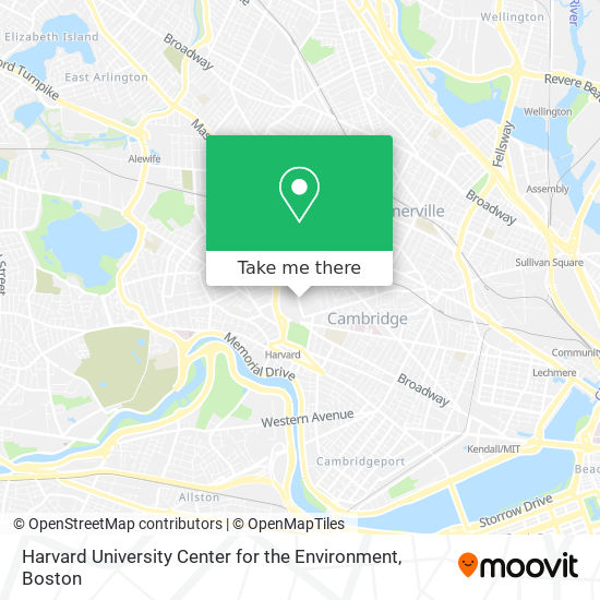 Harvard University Center for the Environment map