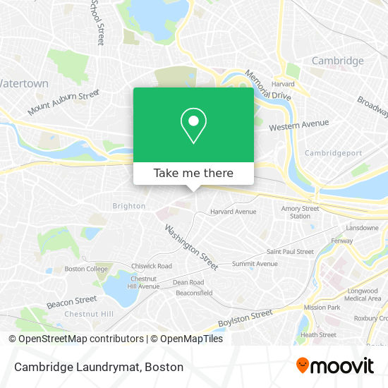 Mapa de Cambridge Laundrymat