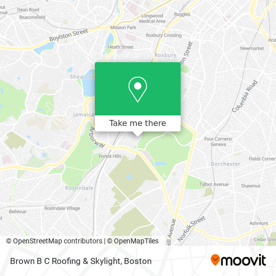 Brown B C Roofing & Skylight map