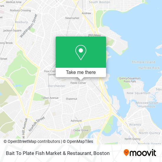 Mapa de Bait To Plate Fish Market & Restaurant