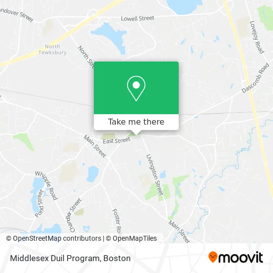 Middlesex Duil Program map