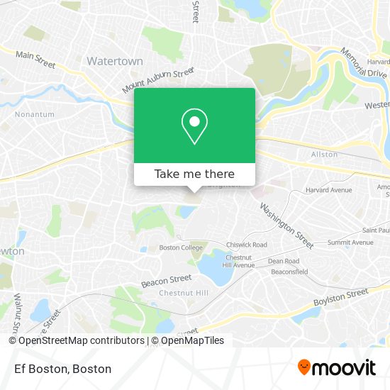 Mapa de Ef Boston