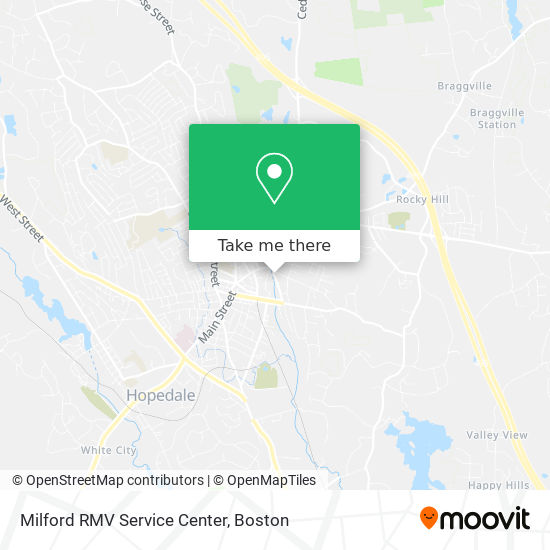 Mapa de Milford RMV Service Center