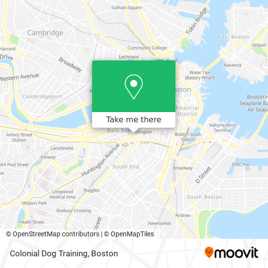 Colonial Dog Training map