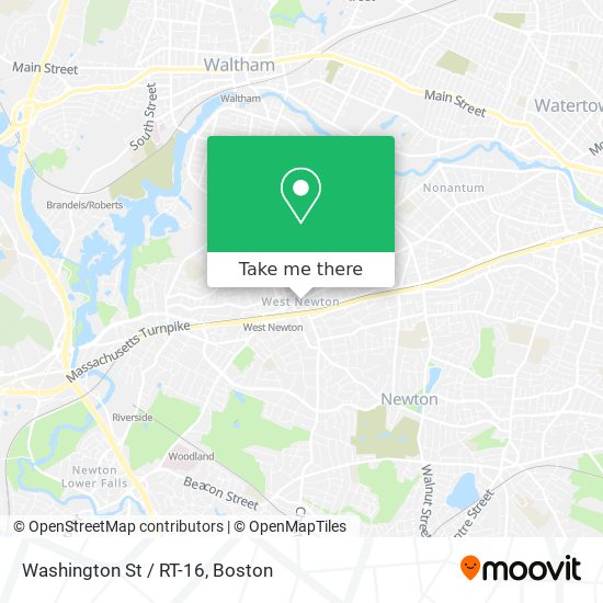 Washington St / RT-16 map