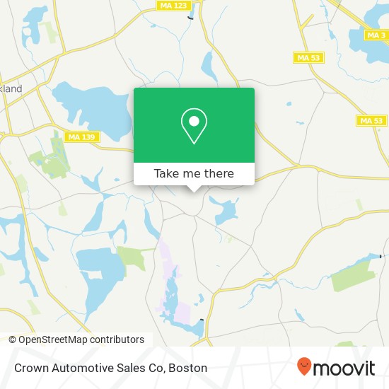 Crown Automotive Sales Co map