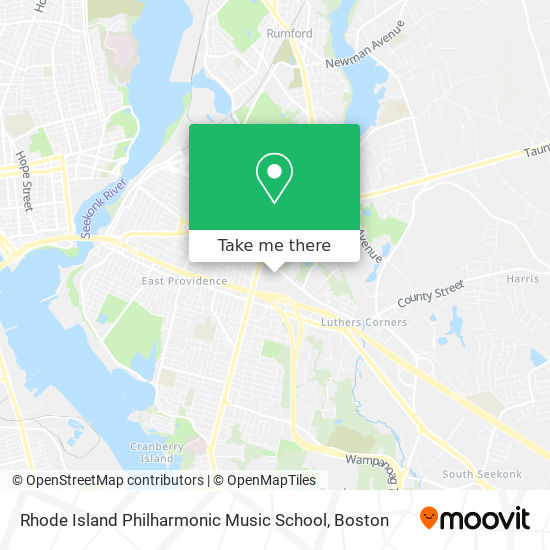 Mapa de Rhode Island Philharmonic Music School