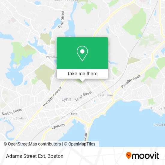 Adams Street Ext map