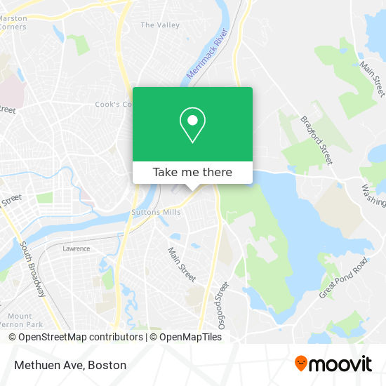 Mapa de Methuen Ave