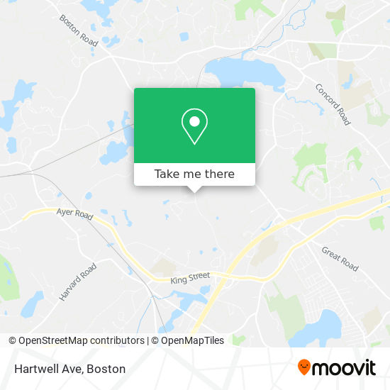Mapa de Hartwell Ave