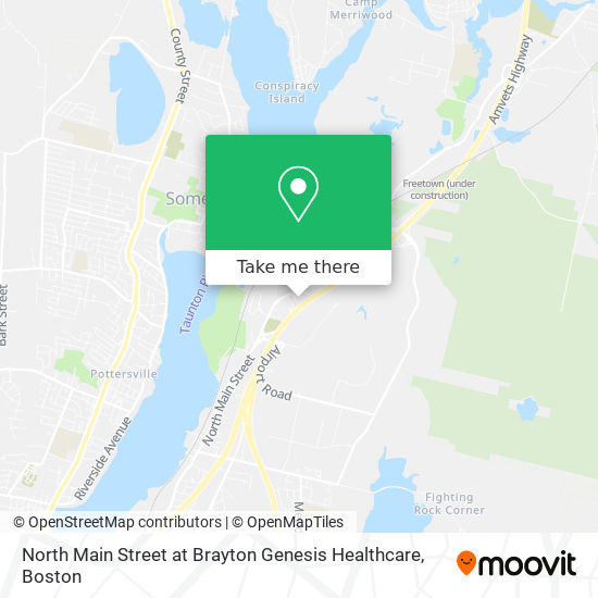 Mapa de North Main Street at Brayton Genesis Healthcare