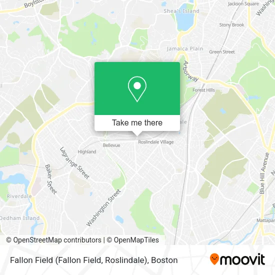 Mapa de Fallon Field (Fallon Field, Roslindale)