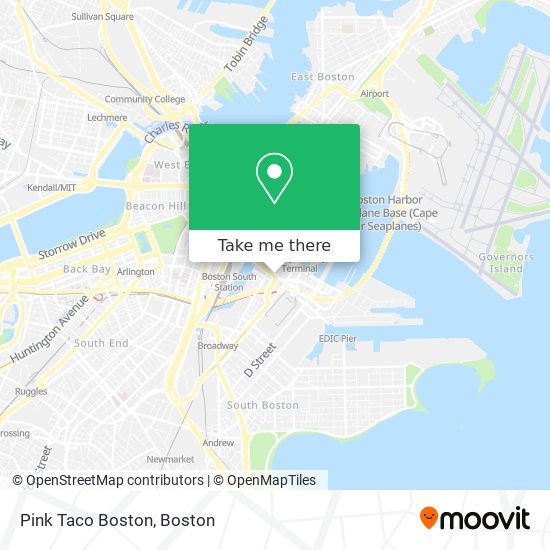 Pink Taco Boston map