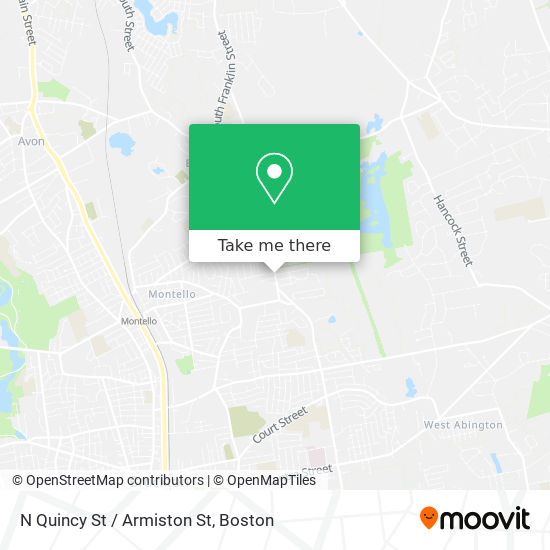 N Quincy St / Armiston St map
