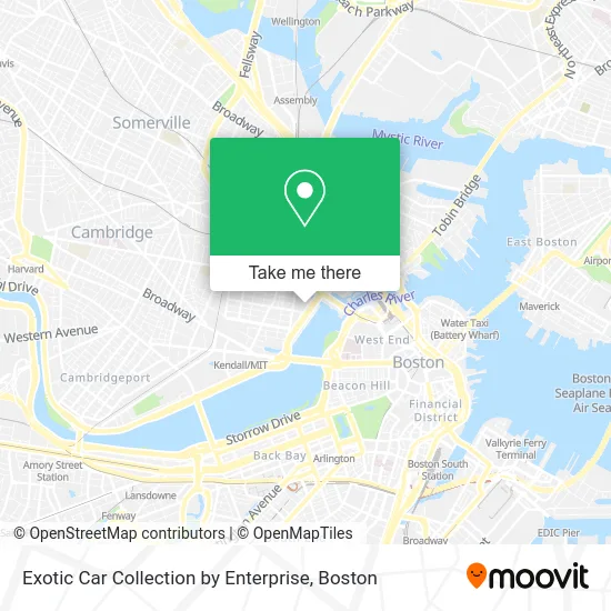 Exotic Car Collection by Enterprise map