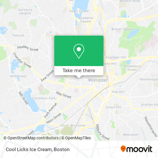 Cool Licks Ice Cream map