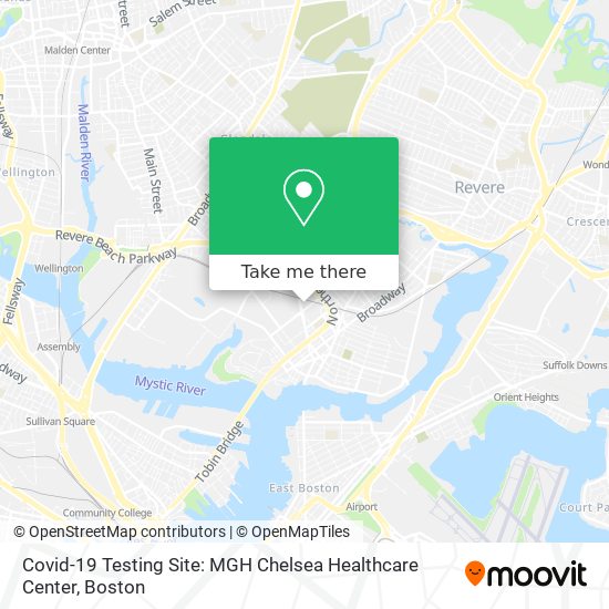 Covid-19 Testing Site: MGH Chelsea Healthcare Center map