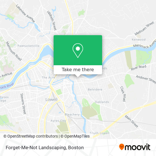 Forget-Me-Not Landscaping map