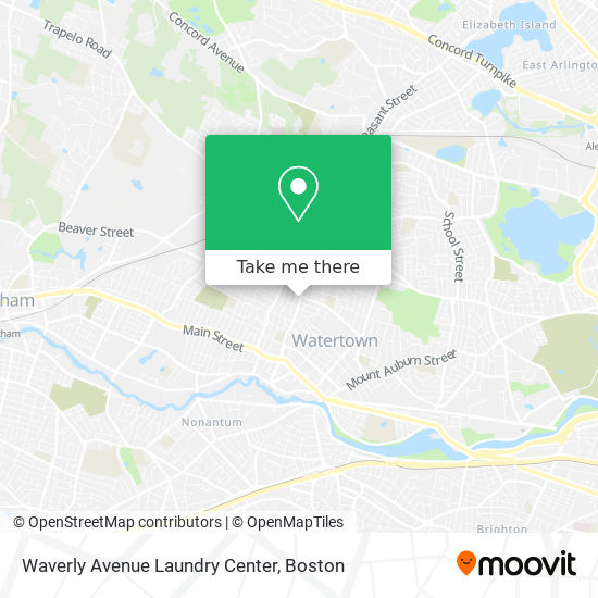 Mapa de Waverly Avenue Laundry Center